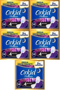 Orkid Platinum Ultra İnce 14'lü Hijyenik Ped 5 Adet