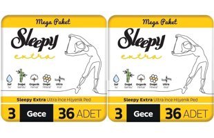 Sleepy Extra Ultra İnce 36'lı Hijyenik Ped 2 Adet