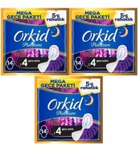 Orkid Platinum 14'lü Hijyenik Ped 3 Adet