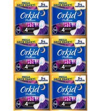 Orkid Platinum 14'lü Hijyenik Ped 6 Adet