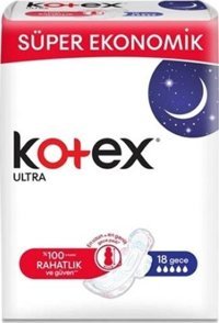 Kotex Ultra 18'li Hijyenik Ped 24 Adet