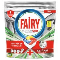 Fairy Platinum Plus Limon Tablet Bulaşık Deterjanı 27 Adet