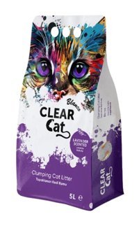 Clear Cat Blanco Topaklanan İnce Taneli Aktif Karbonlu Bentonit Kedi Kumu 20 lt