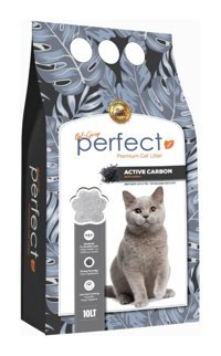 Perfect İnce Taneli Aktif Karbonlu Bentonit Kedi Kumu 10 lt