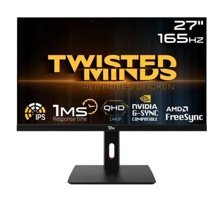 Twisted Minds TM272QE 165 Hz 1 ms 27 inç WQHD Flat IPS Hoparlörlü HDMI Freesync G-Sync 2560x1440 px LED Monitör