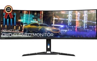 Lenovo Legion R45W-30 67B1GAC3TK 165 Hz 1 ms 44.5 inç UW-DQHD Curved VA Hoparlörlü HDMI Freesync 5120x1440 px LED Monitör