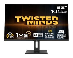 Twisted Minds TM32DUI 144 Hz 1 ms 32 inç 4K UHD Flat IPS Hoparlörlü HDMI Freesync G-Sync 3840x2160 px LED Monitör