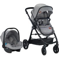 Baby2Go 2034 Thunder Çift Yönlü Katlanabilir 360 Derece Dönen Tam Yatar Travel Sistem Bebek Arabası Gri