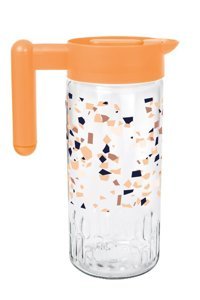 Herevin Terrazzo Plastik Kapaklı Cam Sürahi 1.46 lt