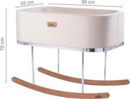 Will Beside Metal 20 kg Kapasiteli Dikdörtgen Yataklı Sallanan Anne Yanı Beşik Pembe