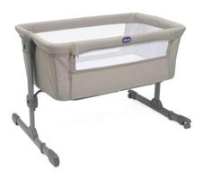 Chicco Essential Metal 15 kg Kapasiteli Dikdörtgen Tekerlekli Yataklı Sallanan Sepet Beşik Bej