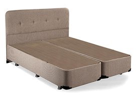 Niron Yatak Luna 180x200 cm Başlıklı Çift Kişilik Sandıklı Baza Seti Kahverengi