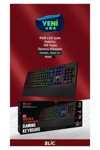 Blackbird Game Center BKB5 Türkçe Q RGB 104 Tuşlu Red Switch Kablolu Siyah Mekanik Gaming Klavye