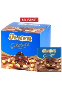Ülker Kare Fındıklı Çikolata 65 gr 6 Adet