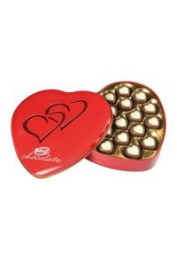 Bolçi Teneke Kalp Kutu Sütlü Çikolata 240 gr