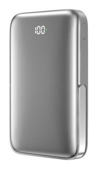 Wiwu Wi-P018 10000 mAh Hızlı Şarj Type C Kablosuz Powerbank Gri