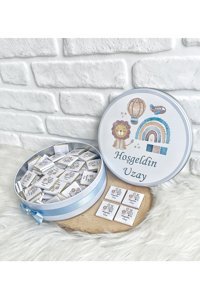 Bunnyball Mavi-Erkek Bebek Konseptli Sütlü Çikolata
