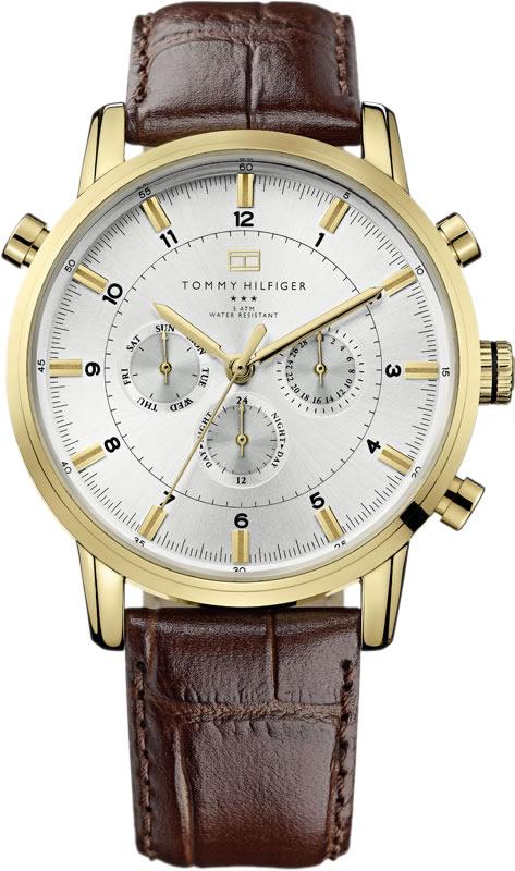 Tommy Hilfiger TH1790874 Takvimli 44 mm Kahverengi Deri Kordon Analog Kol Saati