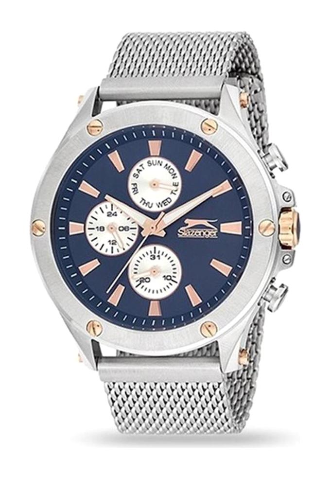 Slazenger SL.09.1341.2.01 Takvimli 45 mm Çelik Kordon Analog Kol Saati