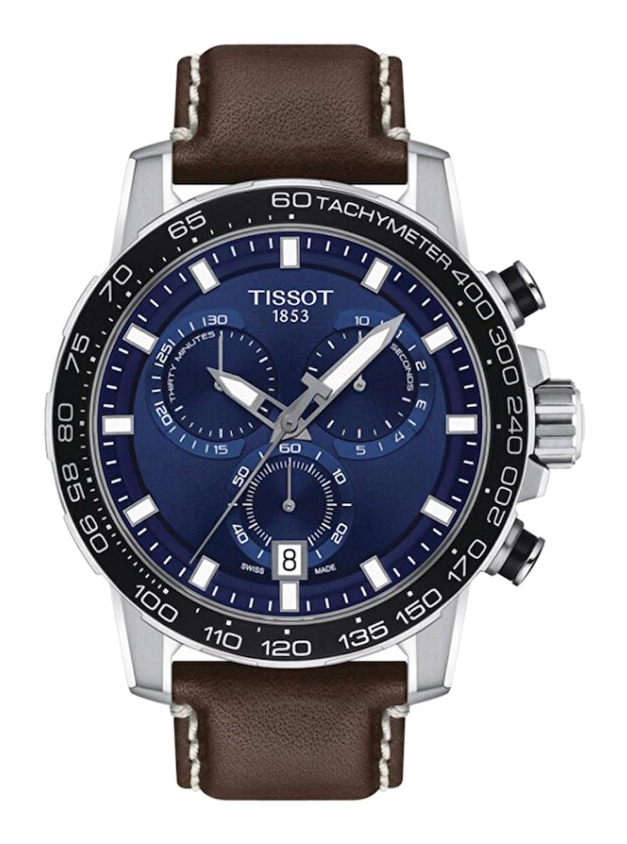 Tissot T1256171604100 Takvimli 44 mm Kahverengi Çelik Kordon Analog Kol Saati