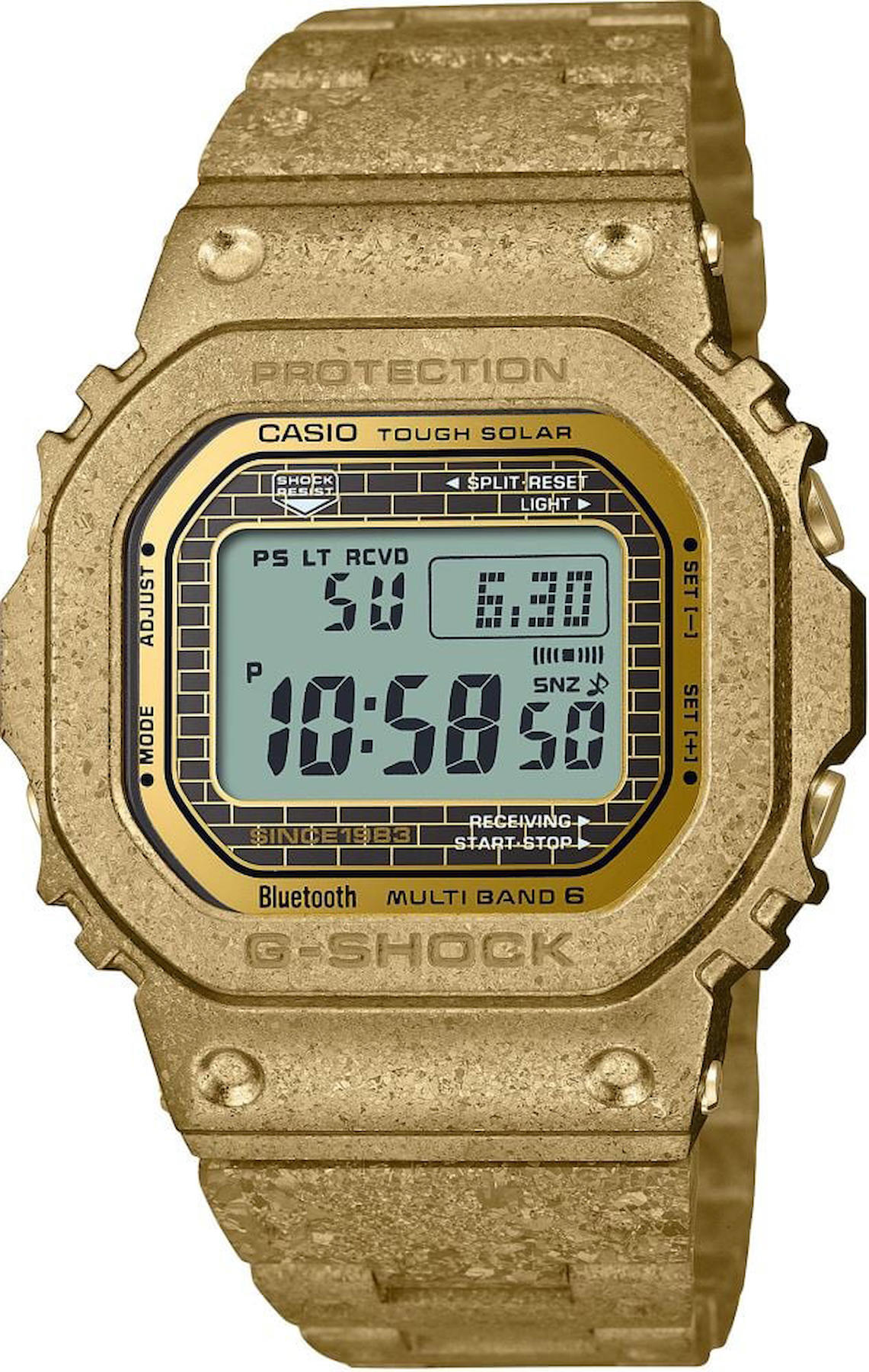 Casio GMW-B5000PG-9D Takvimli 43 mm Altın Çelik Kordon Analog Kol Saati