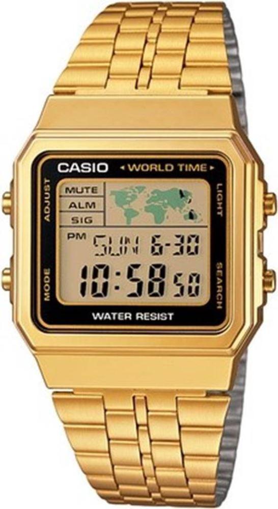 Casio GA-1DF Takvimli 34 mm Altın Çelik Kordon Analog Erkek Kol Saati