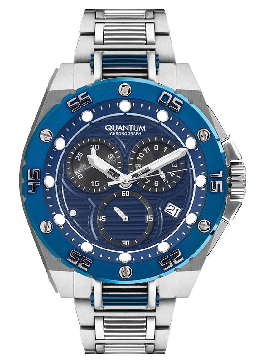 Quantum HNG1062.390 Takvimli 44 mm Çelik Kordon Analog Erkek Kol Saati