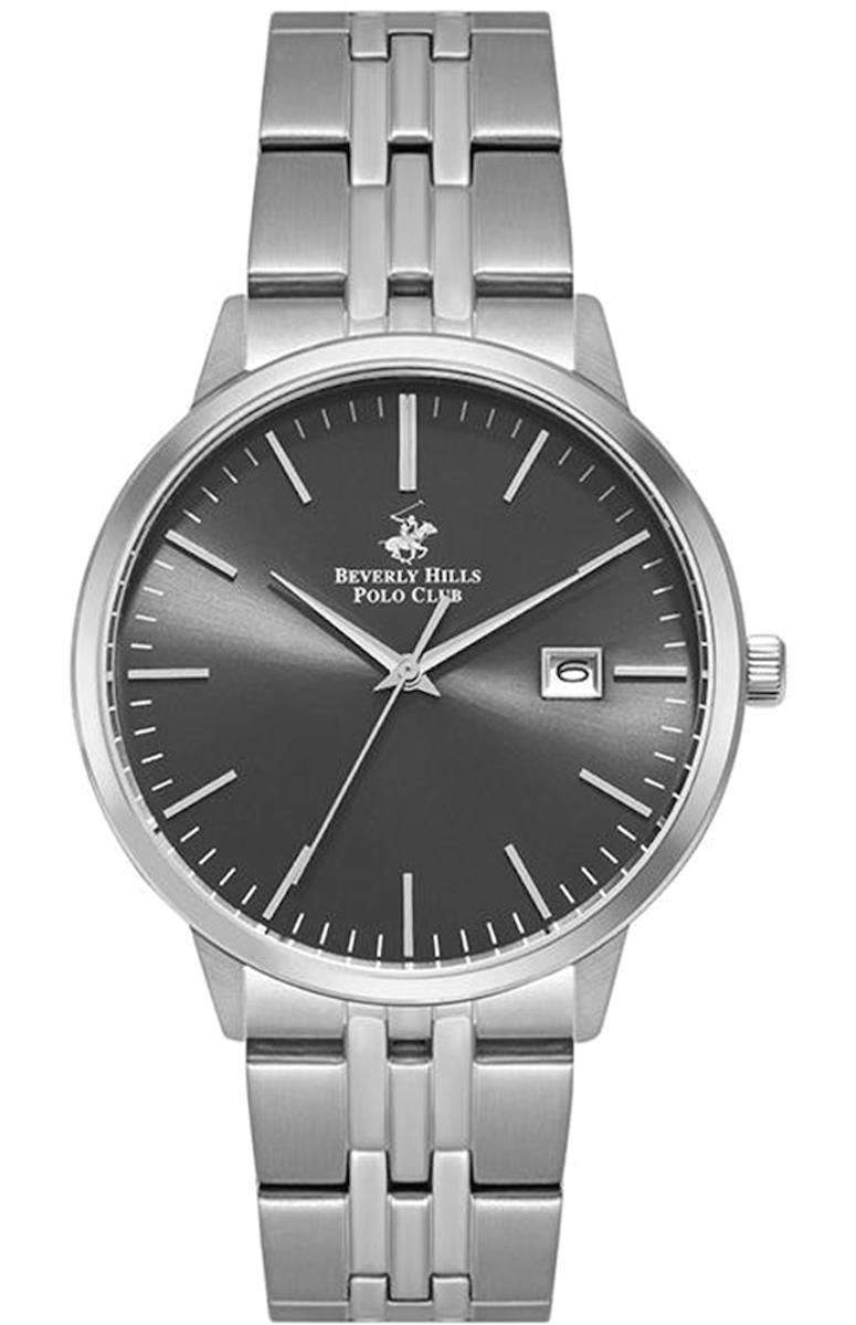 Beverly Hills Polo Club BP3040X350 Takvimli 41 mm Çelik Kordon Analog Kol Saati