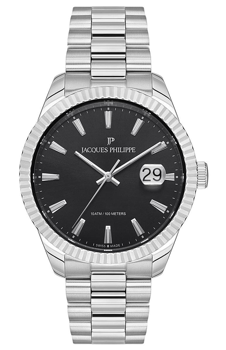 Jacques Philippe JPQGS231316 Takvimli 41 mm Çelik Kordon Analog Erkek Kol Saati