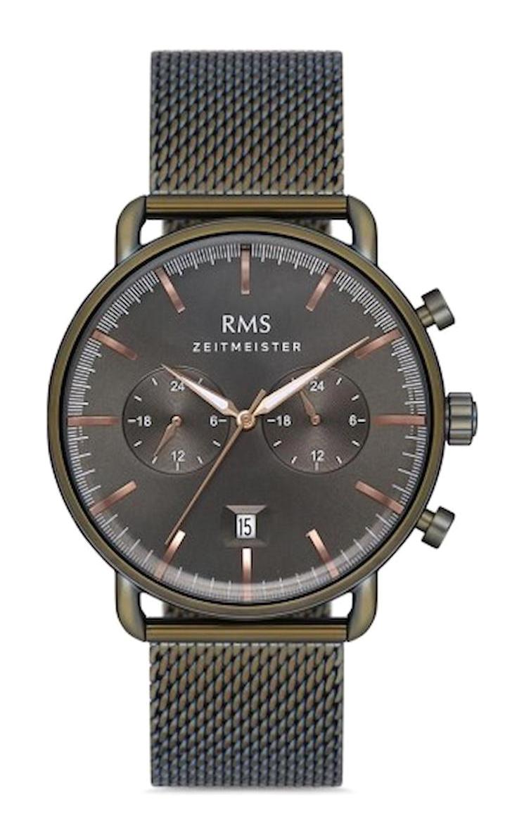 Romanson GR.1.AG1370.08 Takvimli Haki Metal Kordon Analog Erkek Kol Saati