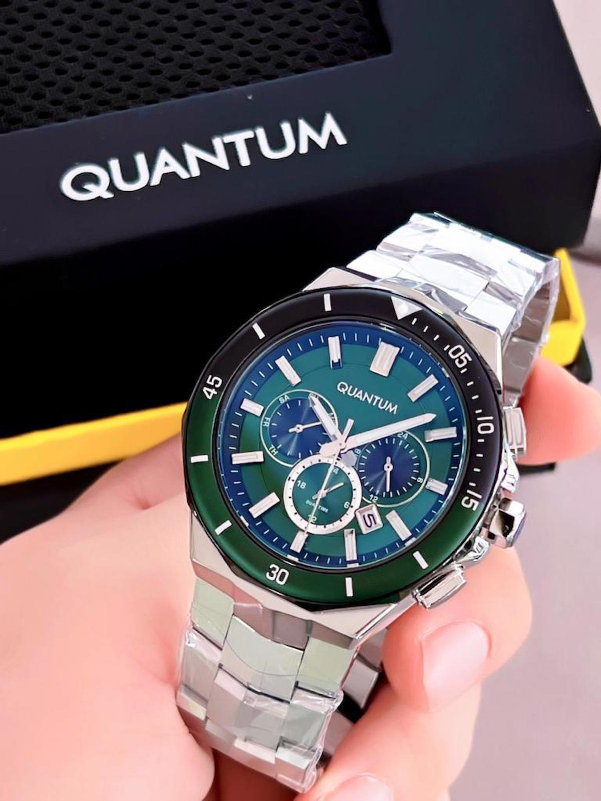 Quantum QUT.105 Su Geçirmez 41-45 mm Çelik Kordon Analog Kol Saati