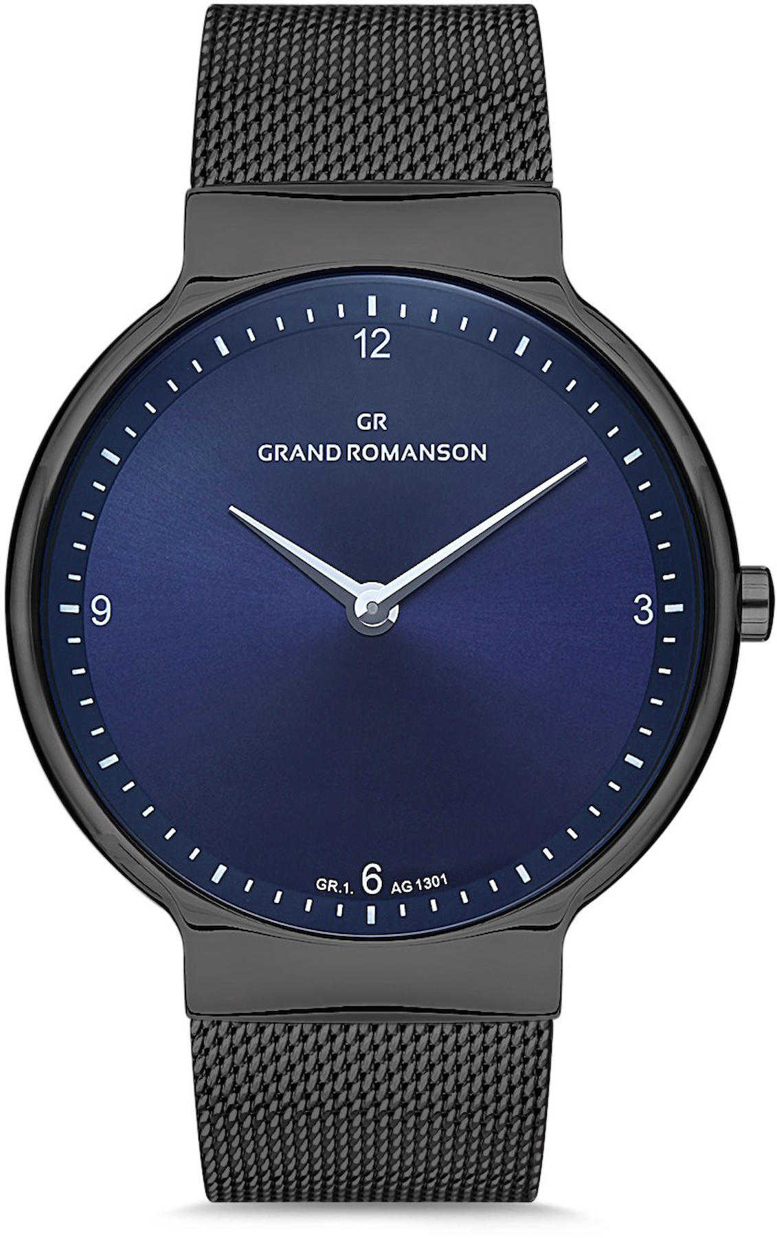 Romanson GR.1.AG1301.05 42 mm Siyah Hasır Kordon Analog Kol Saati