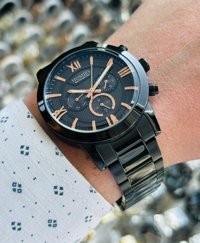 Homies HM20233S02-5 Pusulalı Takvimli 43 mm Siyah Çelik Kordon Analog Erkek Kol Saati