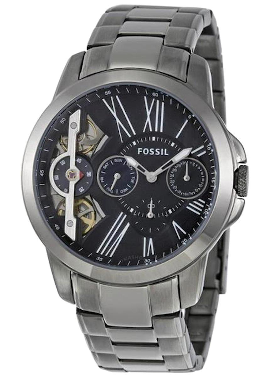 Fossil FME1146 Takvimli 44 mm Füme Çelik Kordon Analog Erkek Kol Saati