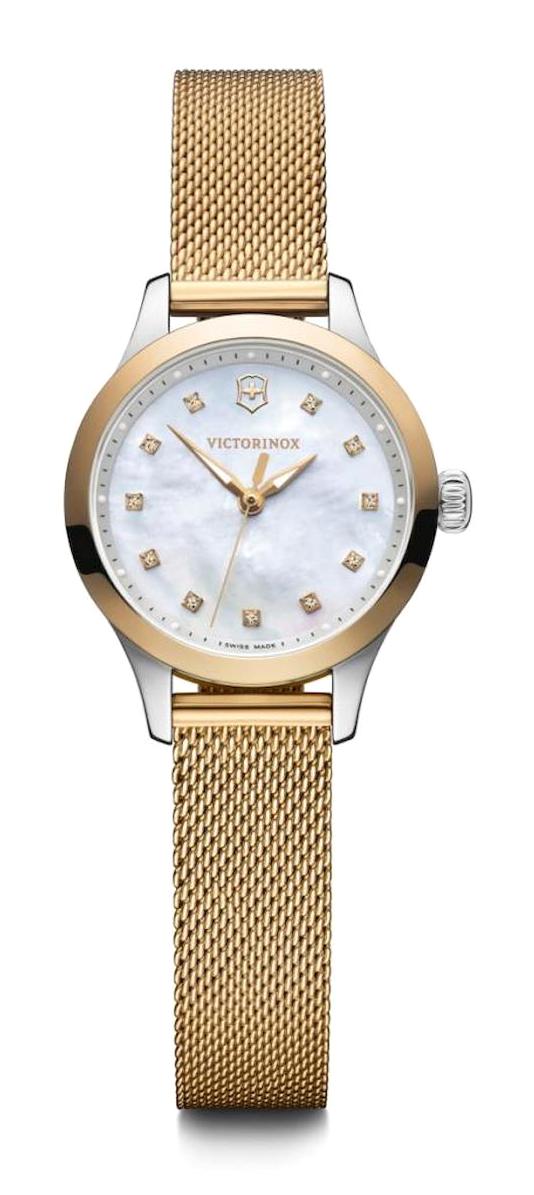 Victorinox Alliance 241879 28 mm Altın Çelik Kordon Analog Kol Saati