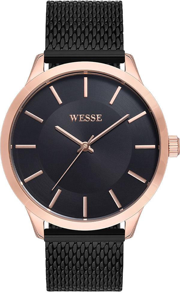 Wesse WWG204402 42 mm Siyah Çelik Kordon Analog Erkek Kol Saati