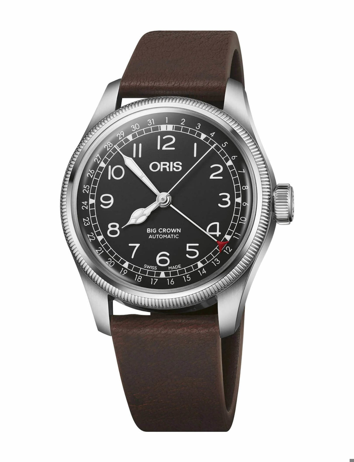 Oris Big Crown Waldenburgerbahn Limited Edition 40 mm Kahverengi Deri Kordon Analog Kol Saati
