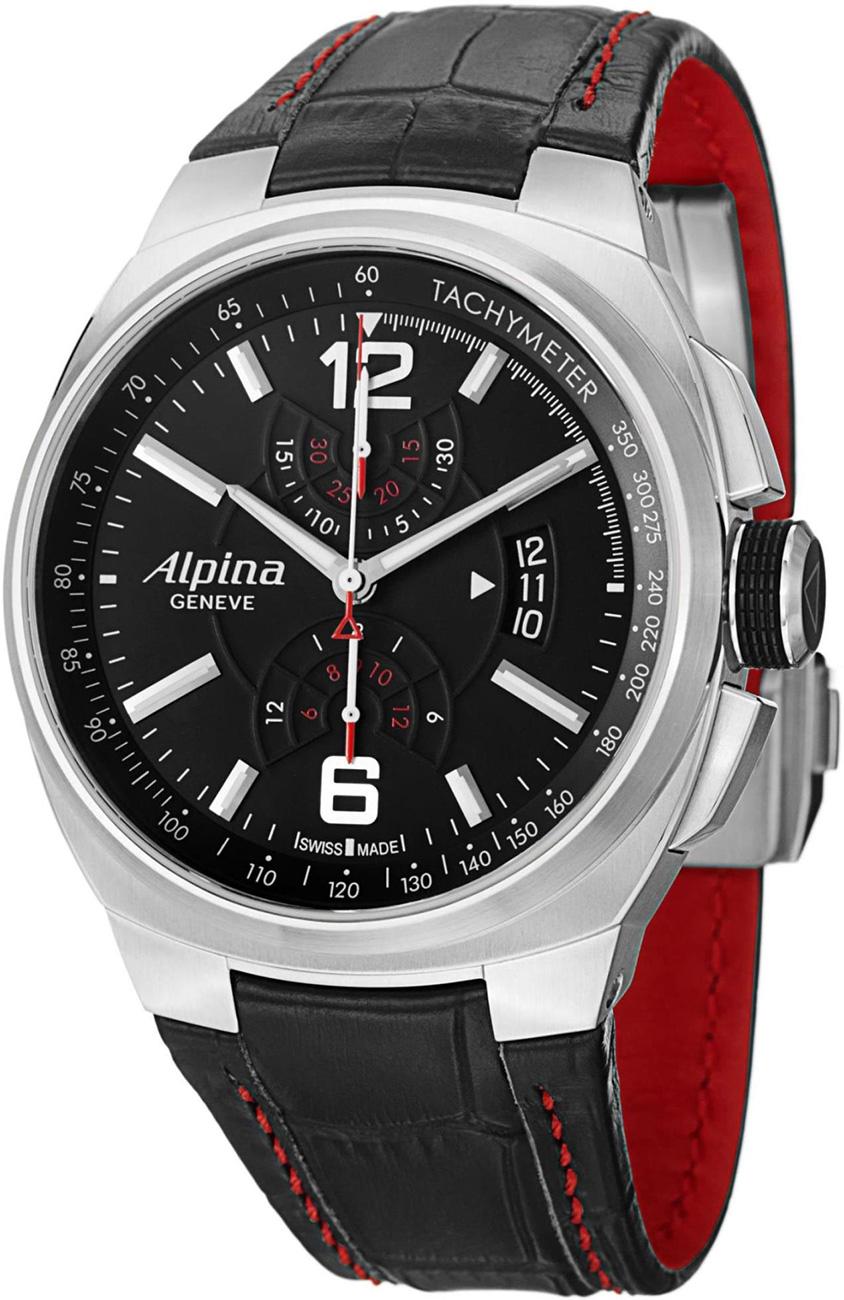 Alpina AL725AB5AR26 Takvimli 45 mm Siyah Deri Kordon Analog Kol Saati