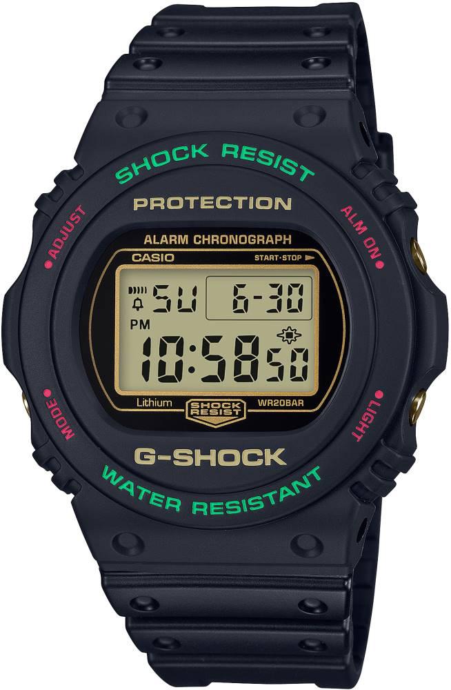 Casio DW-5700TH-1D Takvimli 45.4 mm Siyah Silikon Kordon Dijital Kol Saati