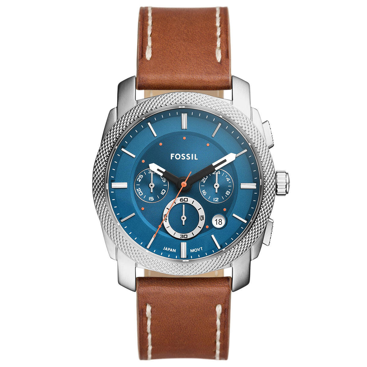 Fossil FFS6059 Takvimli 42 mm Kahverengi Deri Kordon Analog Erkek Kol Saati