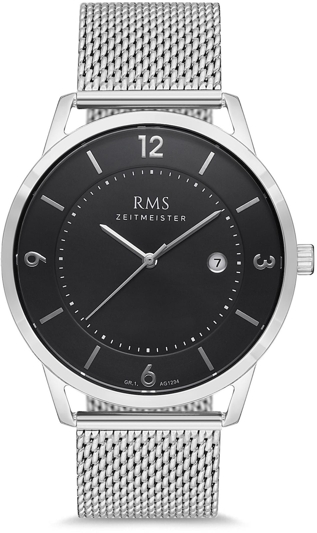 Romanson GR.1.AG1294.02 Takvimli 43 mm Gri Hasır Kordon Analog Kol Saati