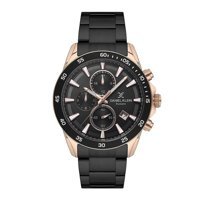 Daniel Klein DKE.1.10594.5 Takvimli 44 mm Siyah Çelik Kordon Analog Erkek Kol Saati