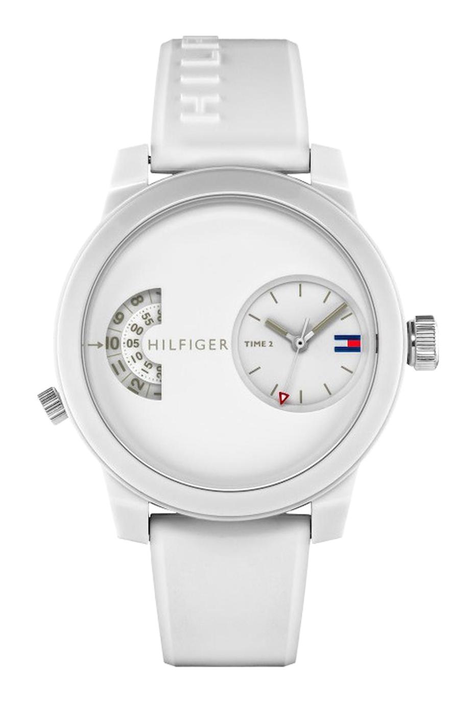 Tommy Hilfiger TH1791558 44 mm Beyaz İyon Kaplama Kordon Analog Erkek Kol Saati