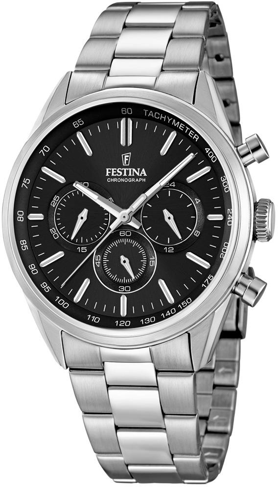 Festina F16820-4 Takvimli 44 mm Çelik Kordon Analog Kol Saati