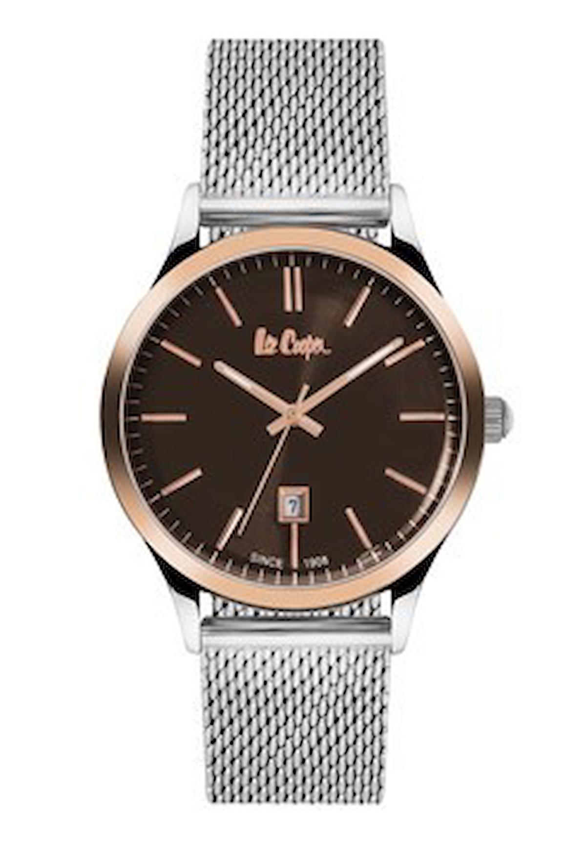Lee Cooper LC06291.540 Takvimli 44 mm Çelik Kordon Analog Erkek Kol Saati