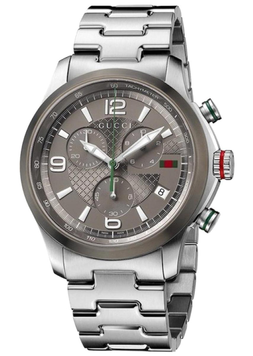 Gucci YA126238 Takvimli 42 mm Çelik Kordon Analog Erkek Kol Saati