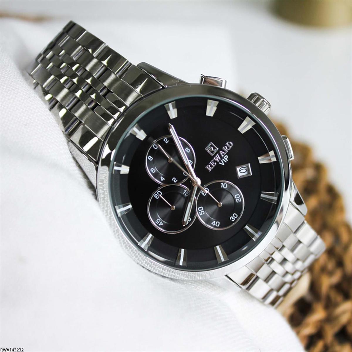 Reward RWA143232 Takvimli 44 mm Çelik Kordon Analog Erkek Kol Saati