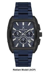 Daniel Klein DK.1.13801-7 Takvimli Lacivert Çelik Kordon Analog Erkek Kol Saati