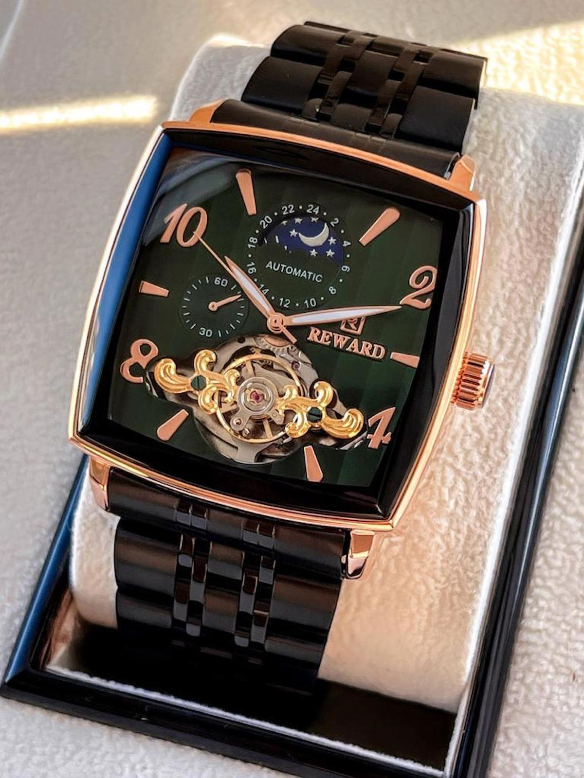 Reward RWD.23 44 mm Siyah Çelik Kordon Analog Erkek Kol Saati