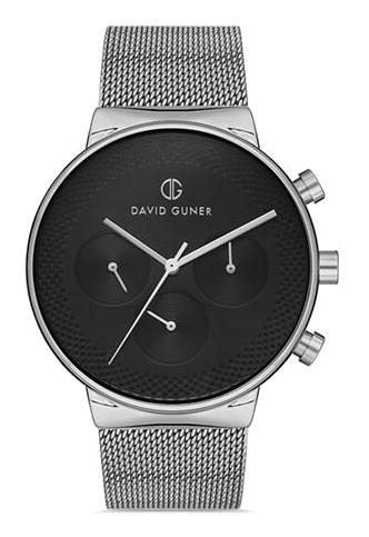 David Guner DG-8300GC-A2 Takvimli 42 mm Çelik Kordon Analog Kol Saati